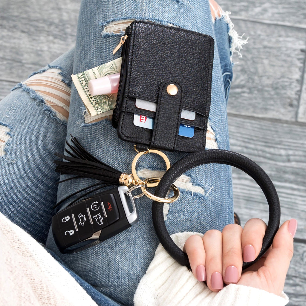 Key Ring ID Wallet Zip Bracelet - EveryNest