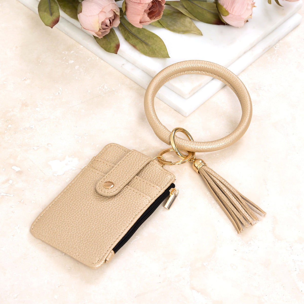 Key Ring ID Wallet Zip Bracelet - EveryNest