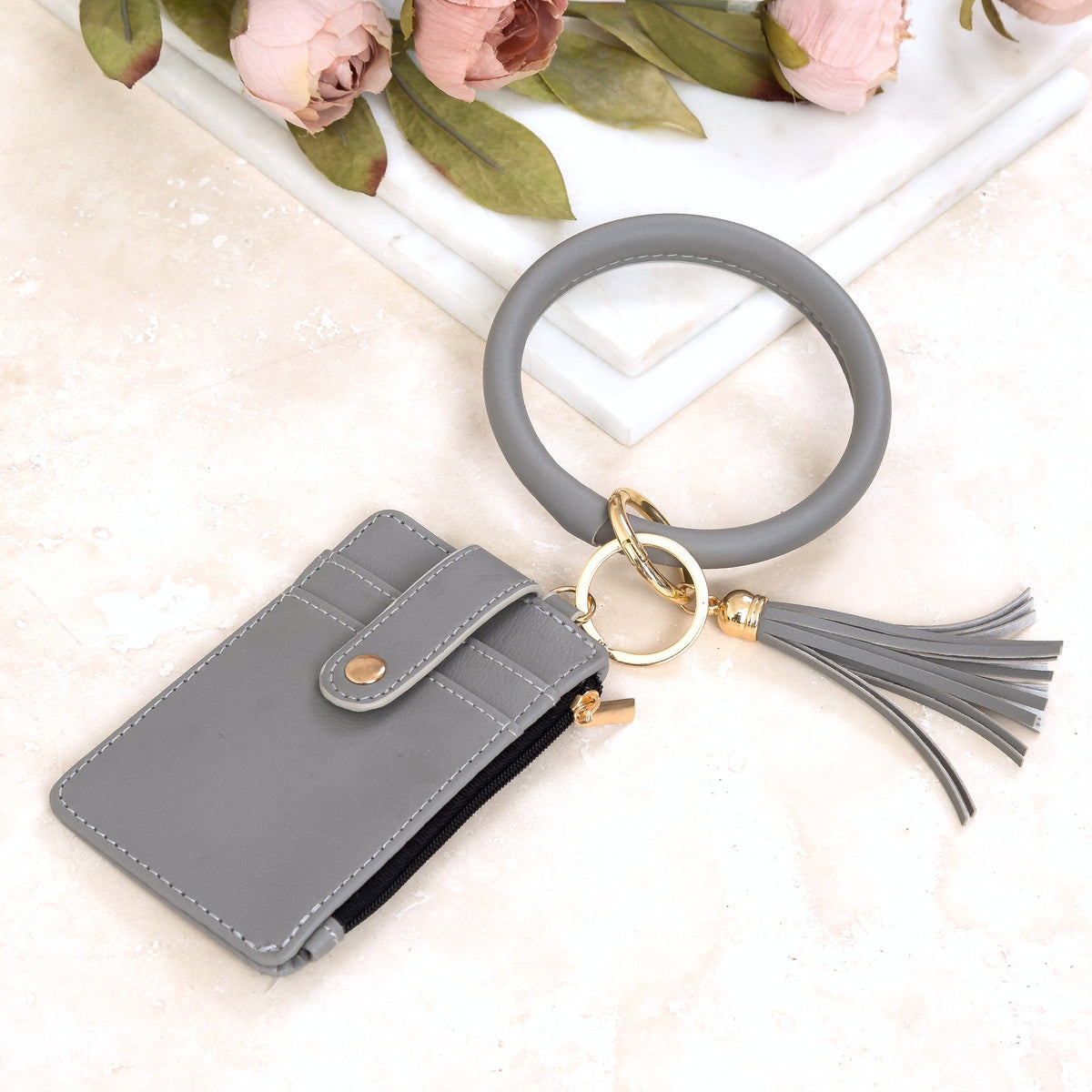 Key Ring ID Wallet Zip Bracelet - EveryNest