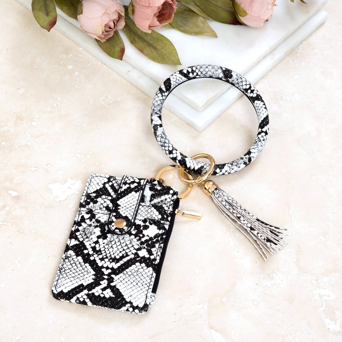 Key Ring ID Wallet Zip Bracelet - EveryNest