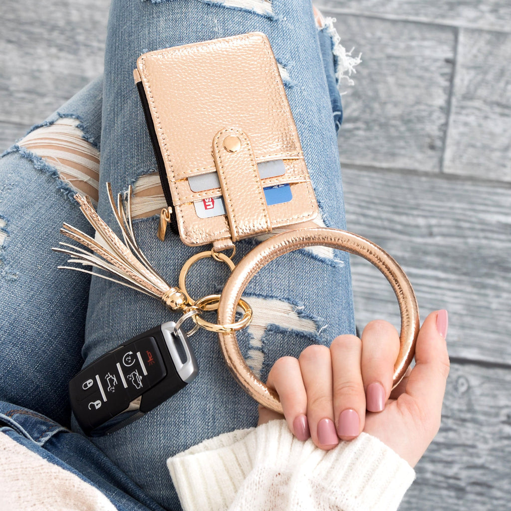 Key Ring ID Wallet Zip Bracelet - EveryNest