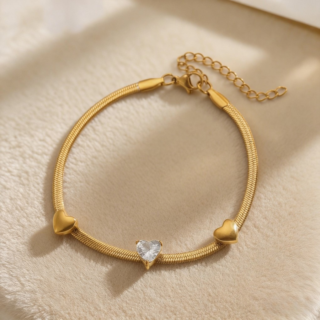Trendy Snake Chain & Blade Bracelet Set