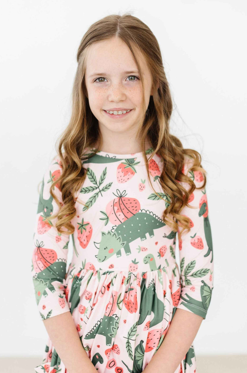 Hear Me Roar 3/4 Sleeve Pocket Twirl Dress