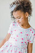 Mermaid Scales S/S Pocket Twirl Dress