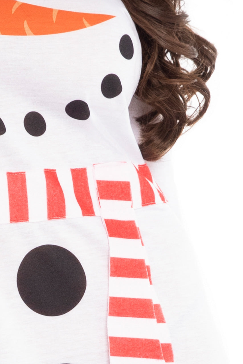 Snowman T-Shirt Dress