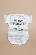 Mom Deserves A Spa Day Baby Onesie | Lucky Owl