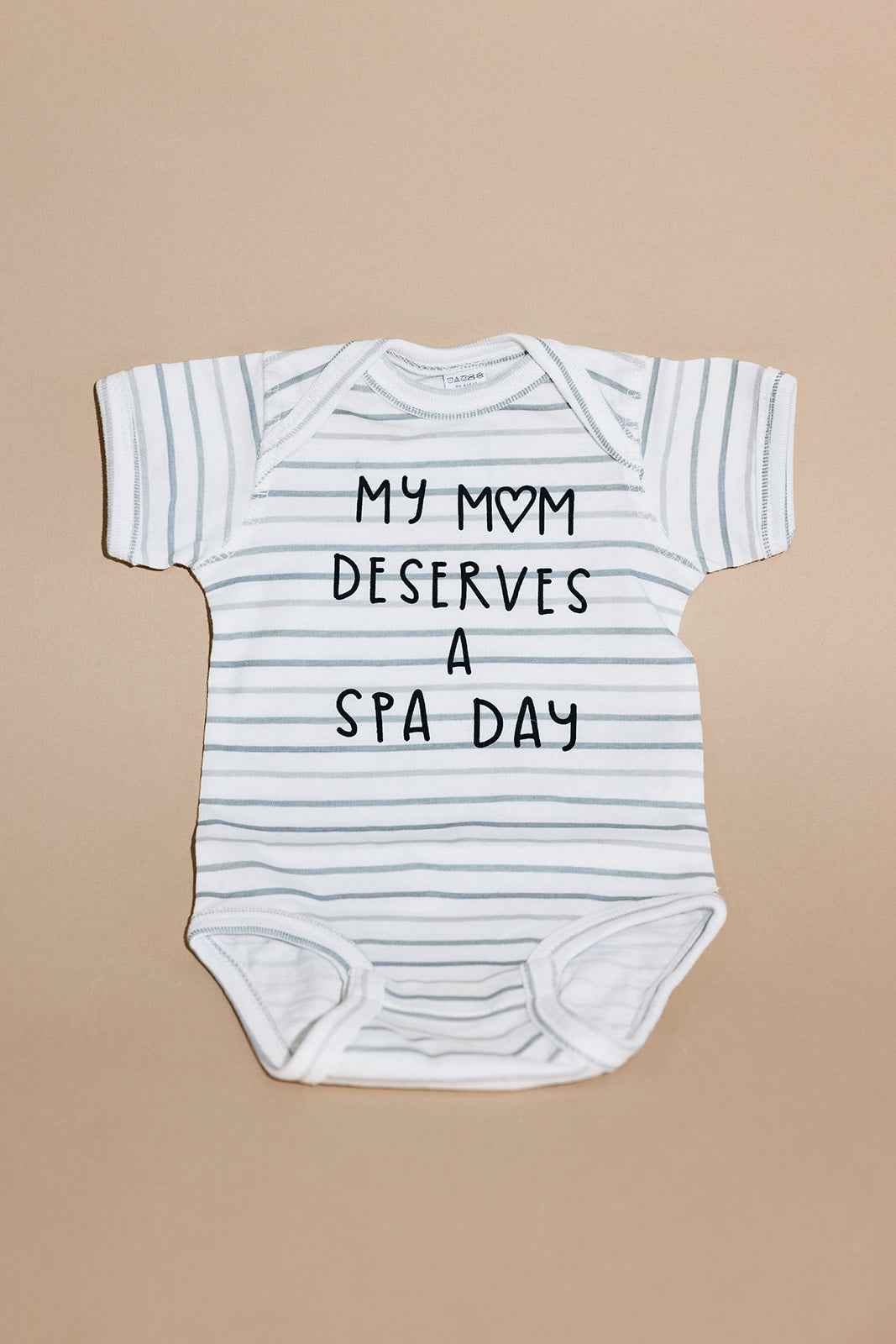 Mom Deserves A Spa Day Baby Onesie | Lucky Owl