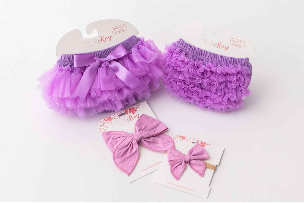 Lavender Ruffle Bum Bloomer