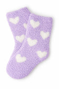 Lavender/Coconut Heart Cozy Socks