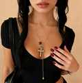 Gold Cross Pendant Necklace