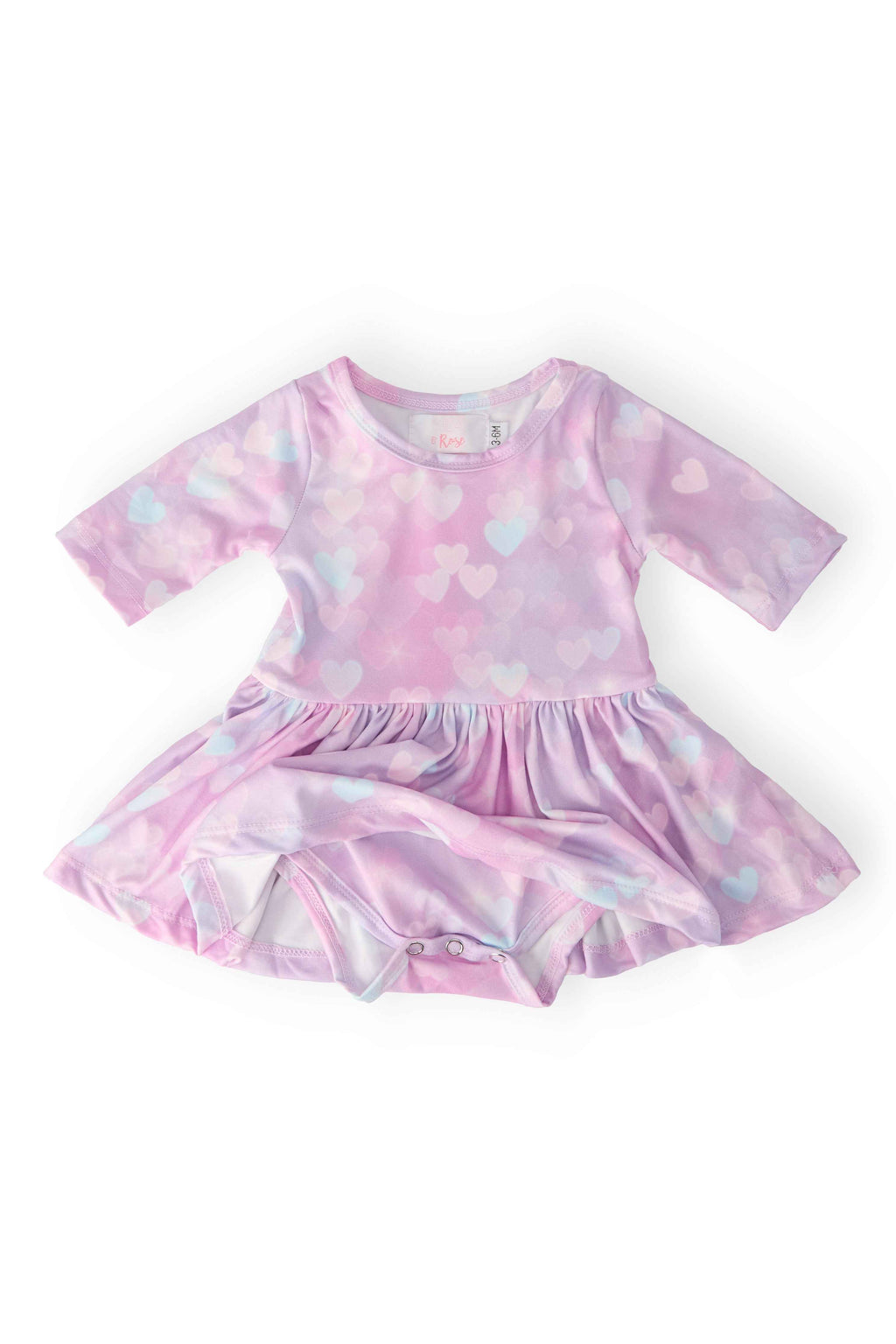 Love Story 3/4 Sleeve Twirl Bodysuit