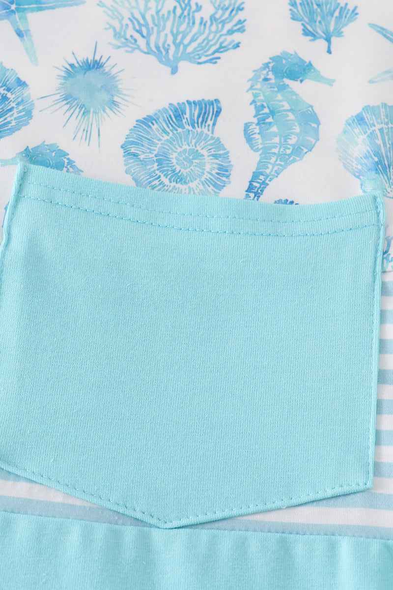 Marine creature print men top