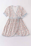 Floral print woman dress