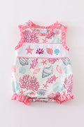 Pink Shell Embroidered Bubble