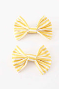 Gold piggie hair bow