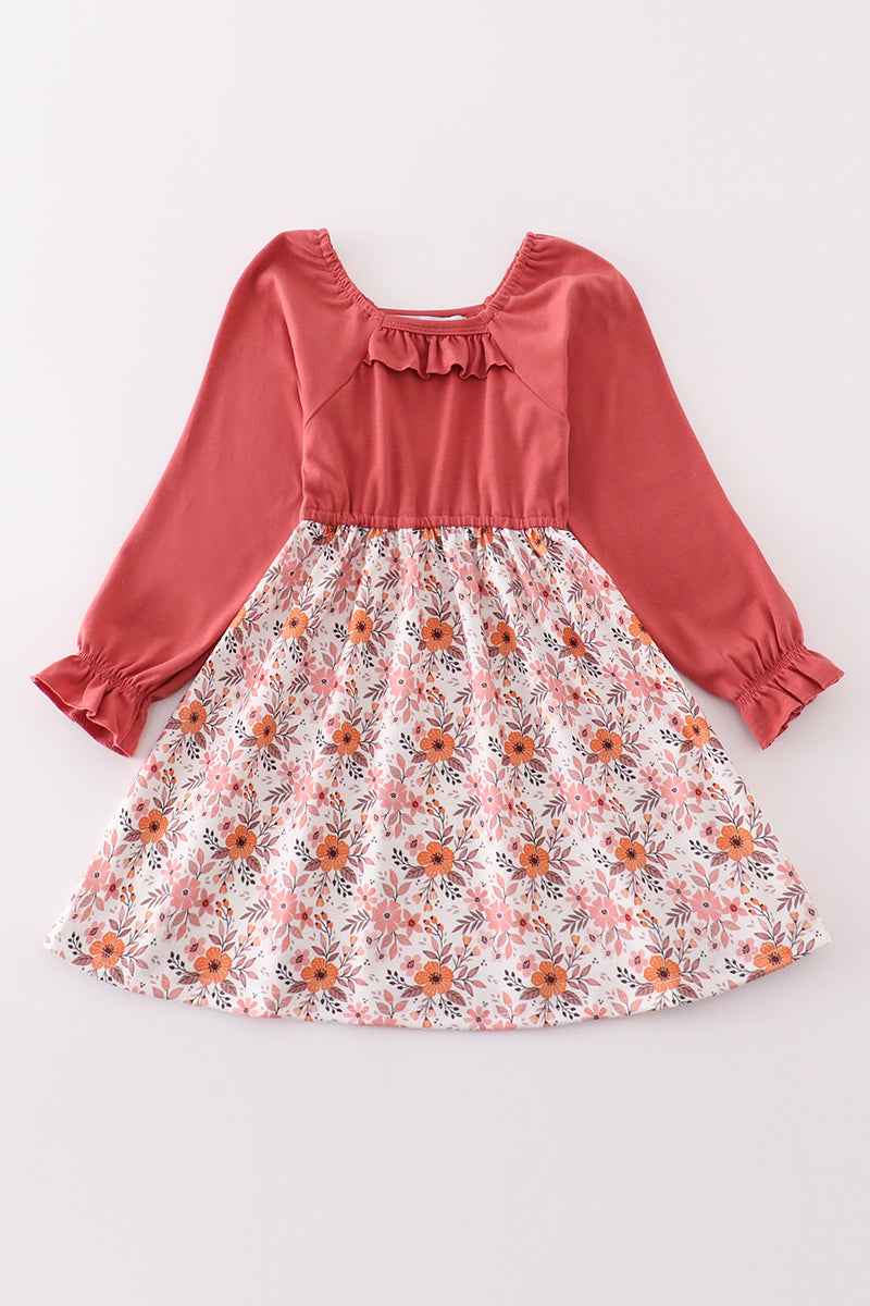 Floral print mom dress