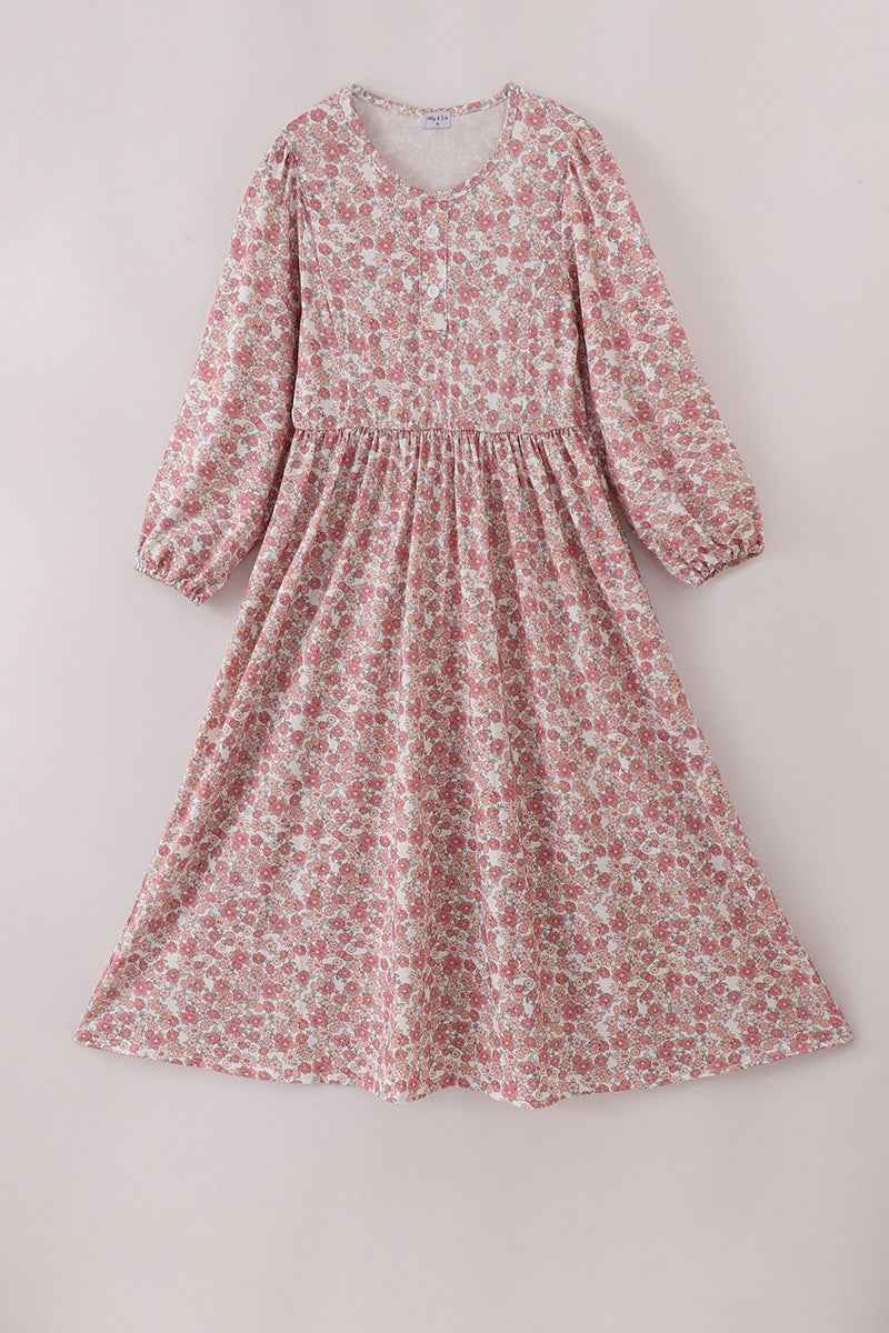 Floral print mom&me dress