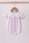 Purple Gingham Lace Bubble