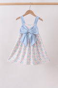 Blue Hydrangea Bow Dress