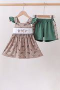 Green Mallard Embroidered Set