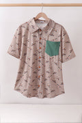 Green Mallard Dad Button Down Shirt