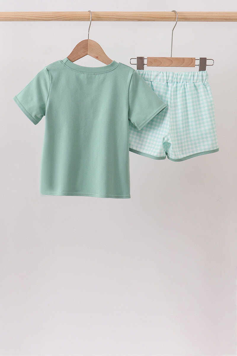 Sage Plaid Set