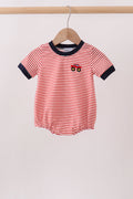 Red Stripe Car Embroidered Bubble