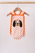 Orange Tennessee Dog Appliqué Bubble