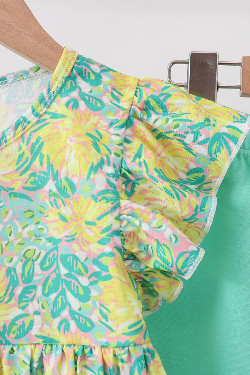 Yellow Lily Floral Set