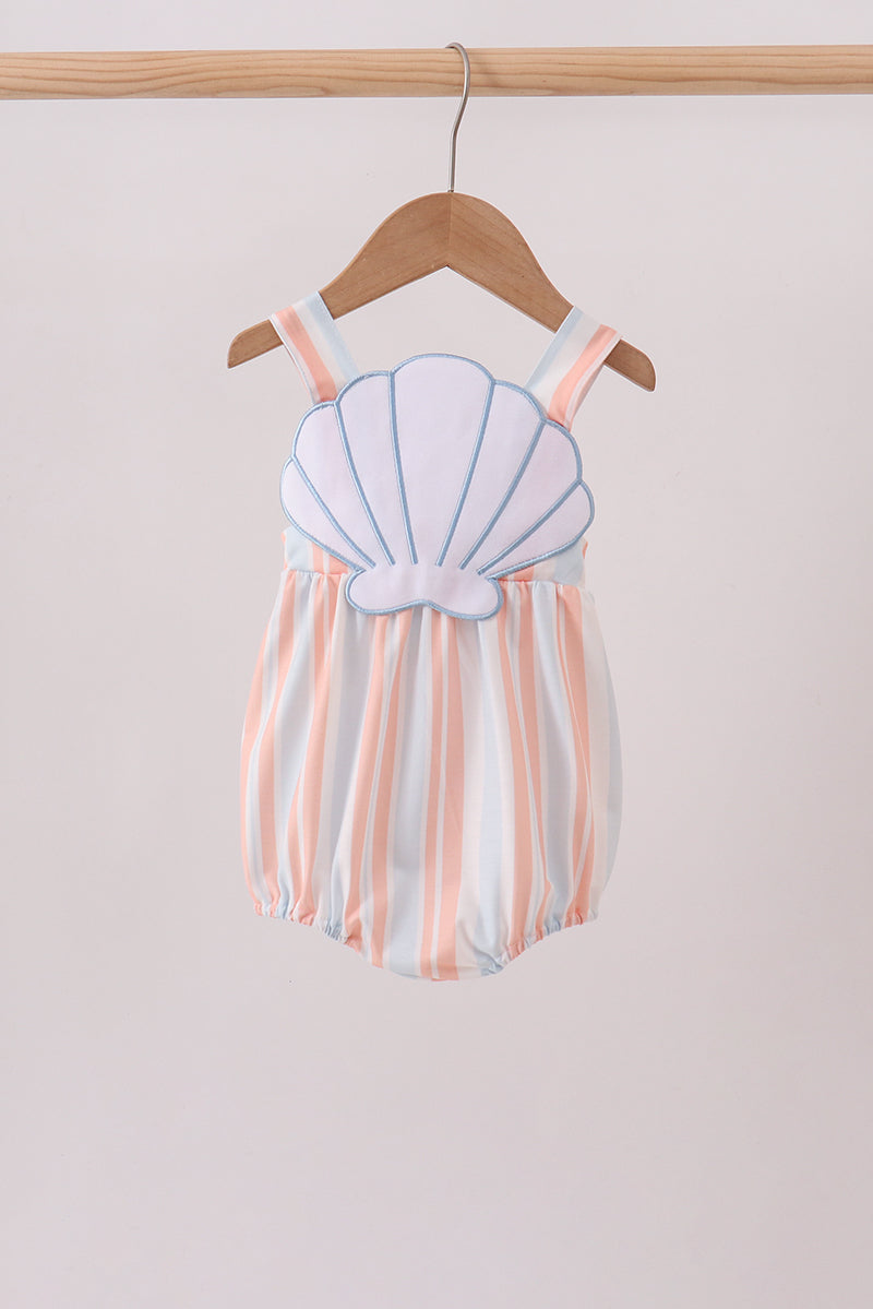 Seashell Stripe Appliqué Bubble
