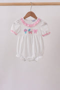 Pink Bow Ruffle Bubble