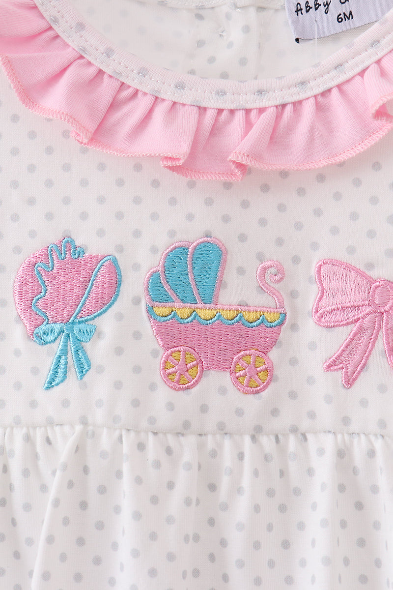 Pink Bow Ruffle Bubble