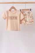 Child of God Embroidered Shorts Set