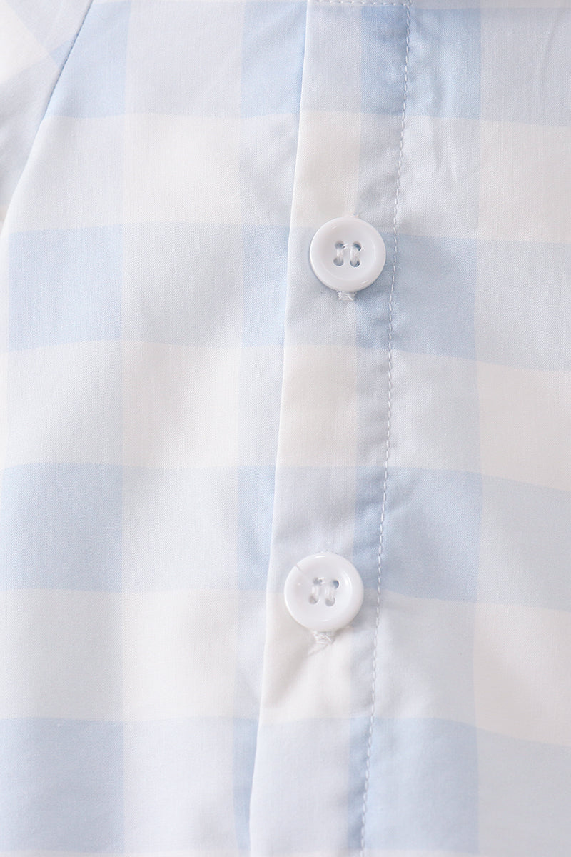 Blue Gingham Bubble