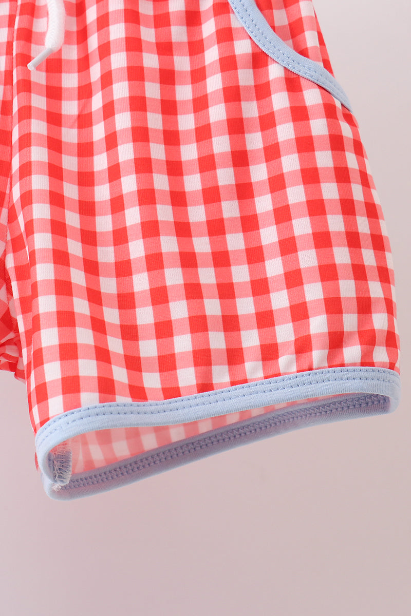 Blue Train Embroidered Set