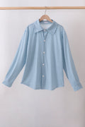 Blue Grid Dad Button Down Shirt