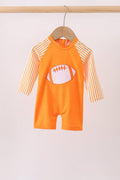 Orange Football One-piece Swimsuit