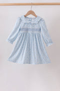 Lavender Floral Smocked Dress