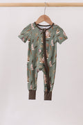 Green Hunting Bamboo Romper
