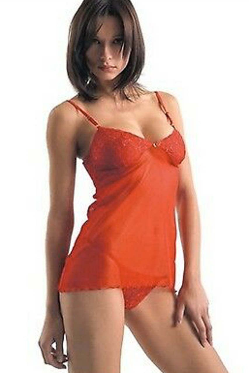 Mesh and Lace Babydoll Set