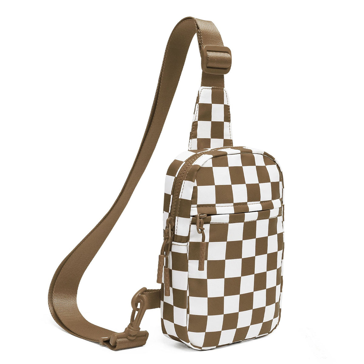 Kenzie Nylon Checkered Sling Bag - EveryNest
