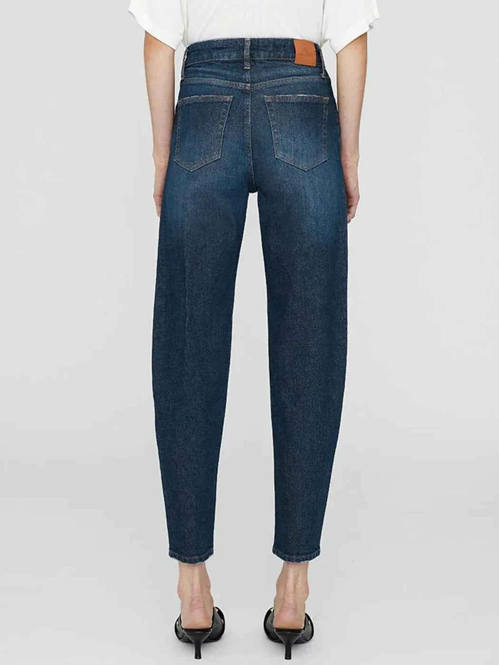 Women's Comfort Stretch Jeans - High Waist Vintage Denim Pants