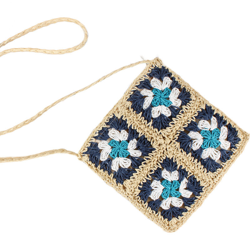 Eliza Crochet Straw Crossbody - EveryNest
