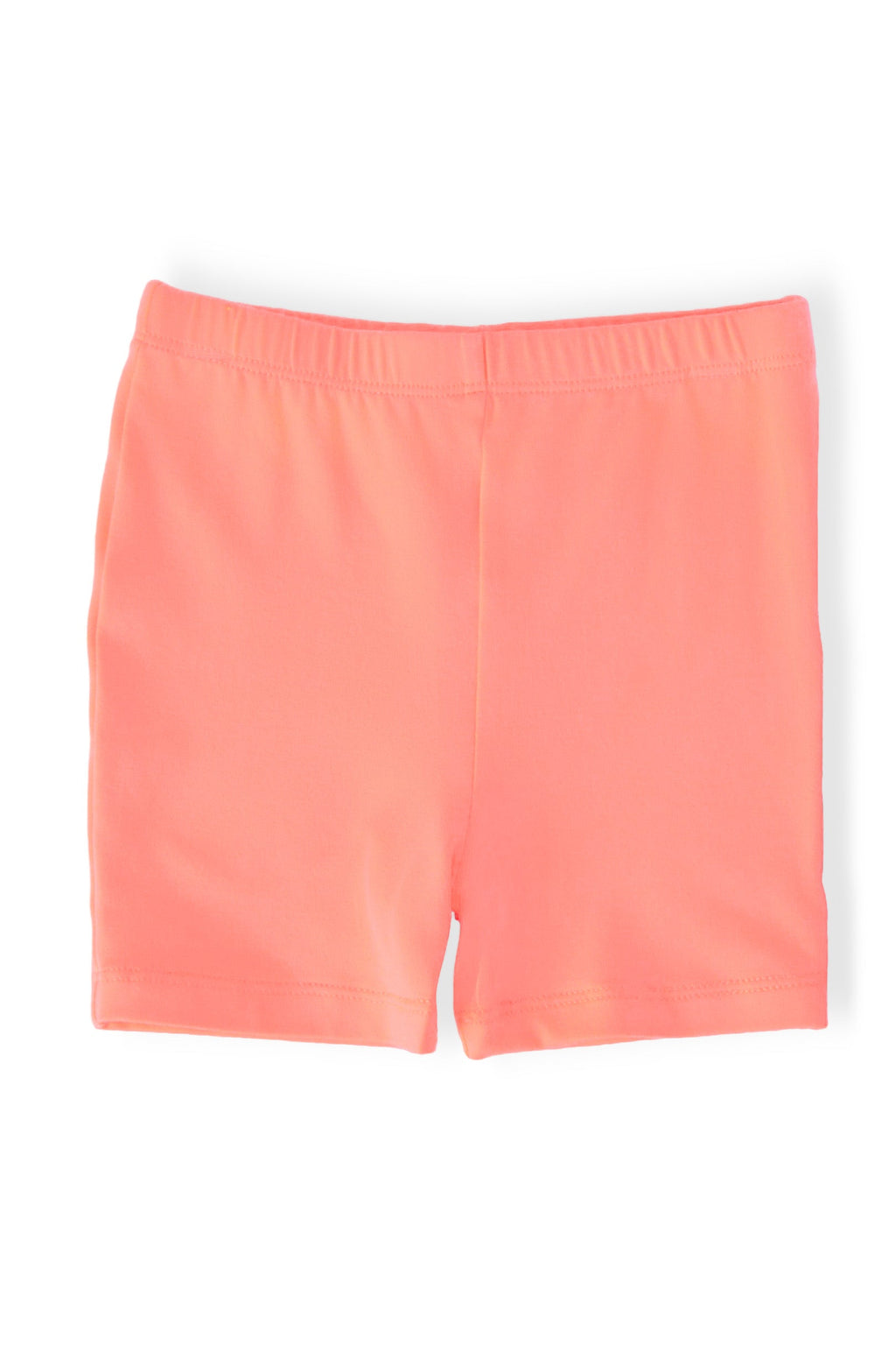Neon Coral Twirl Shorts
