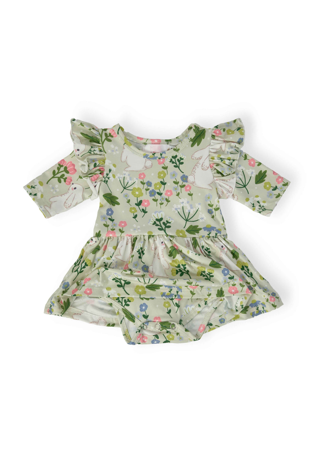 No Bunny Like You 3/4 Sleeve Flutter Twirl Bodysuit