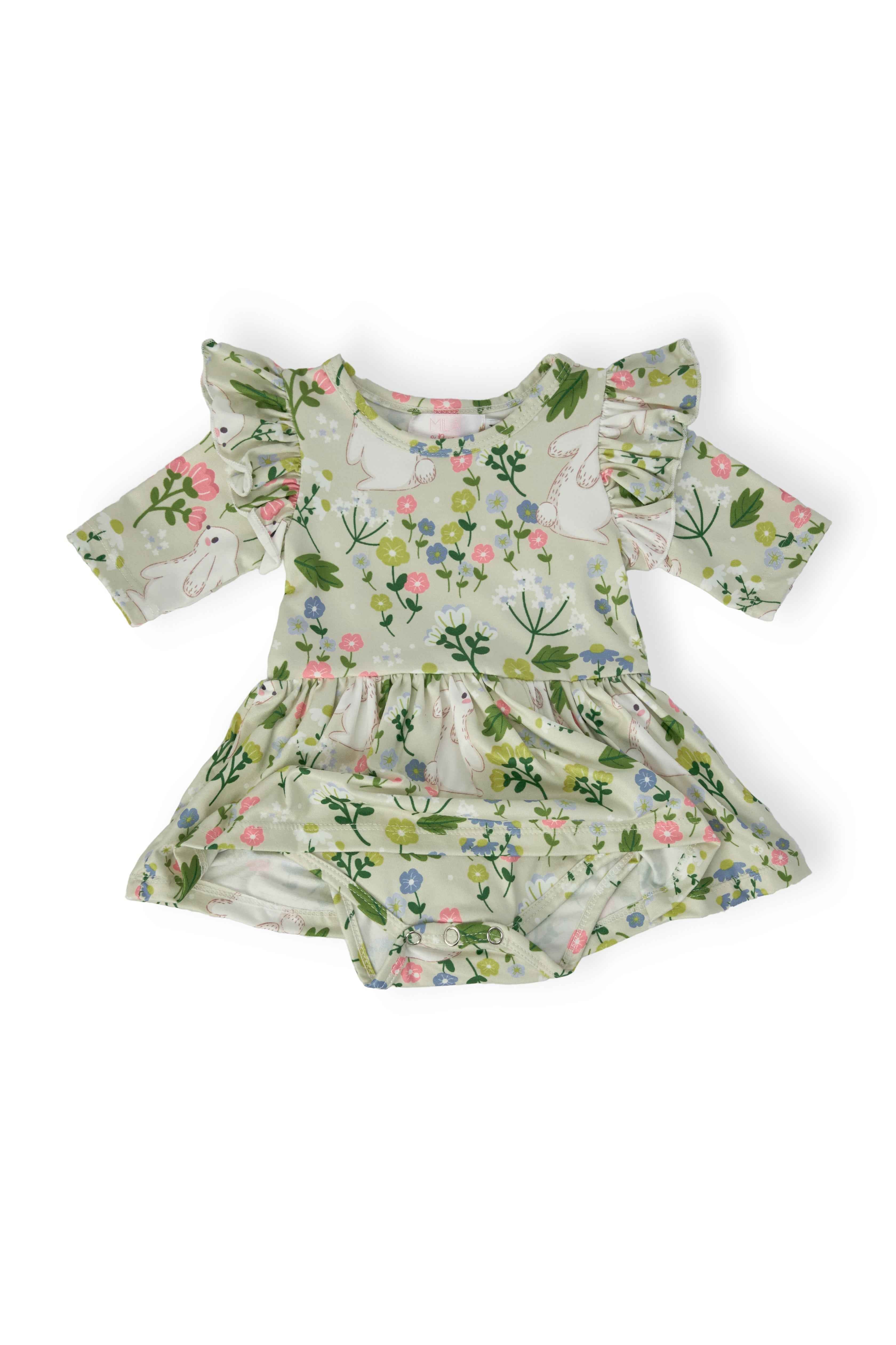 No Bunny Like You 3/4 Sleeve Flutter Twirl Bodysuit