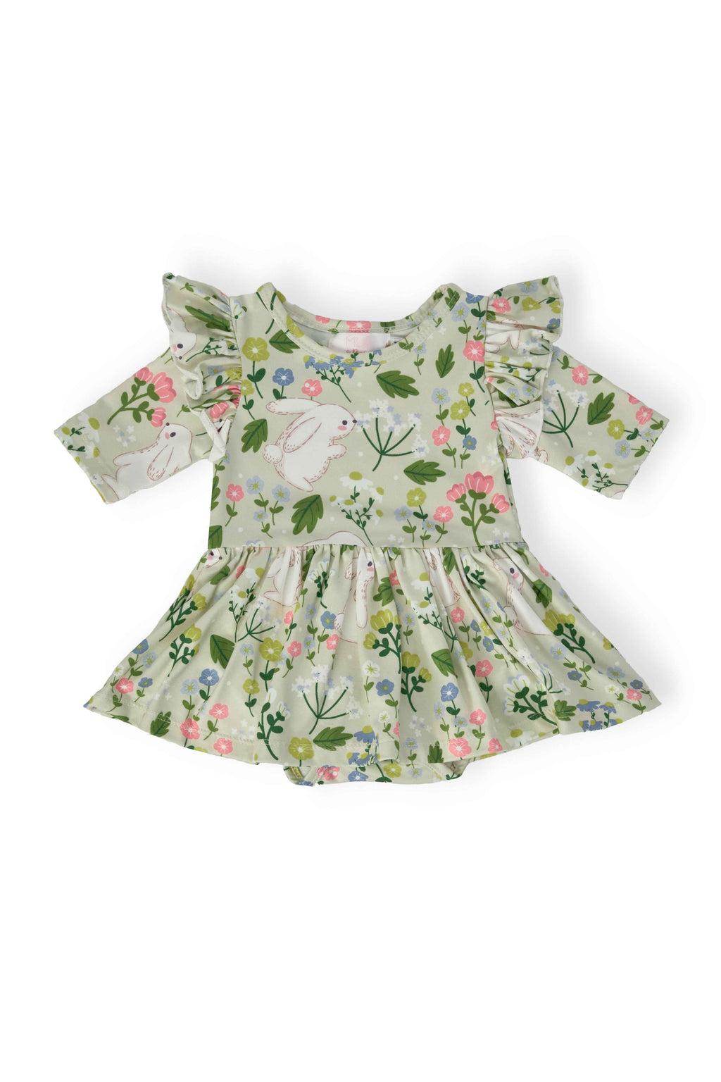 No Bunny Like You 3/4 Sleeve Flutter Twirl Bodysuit