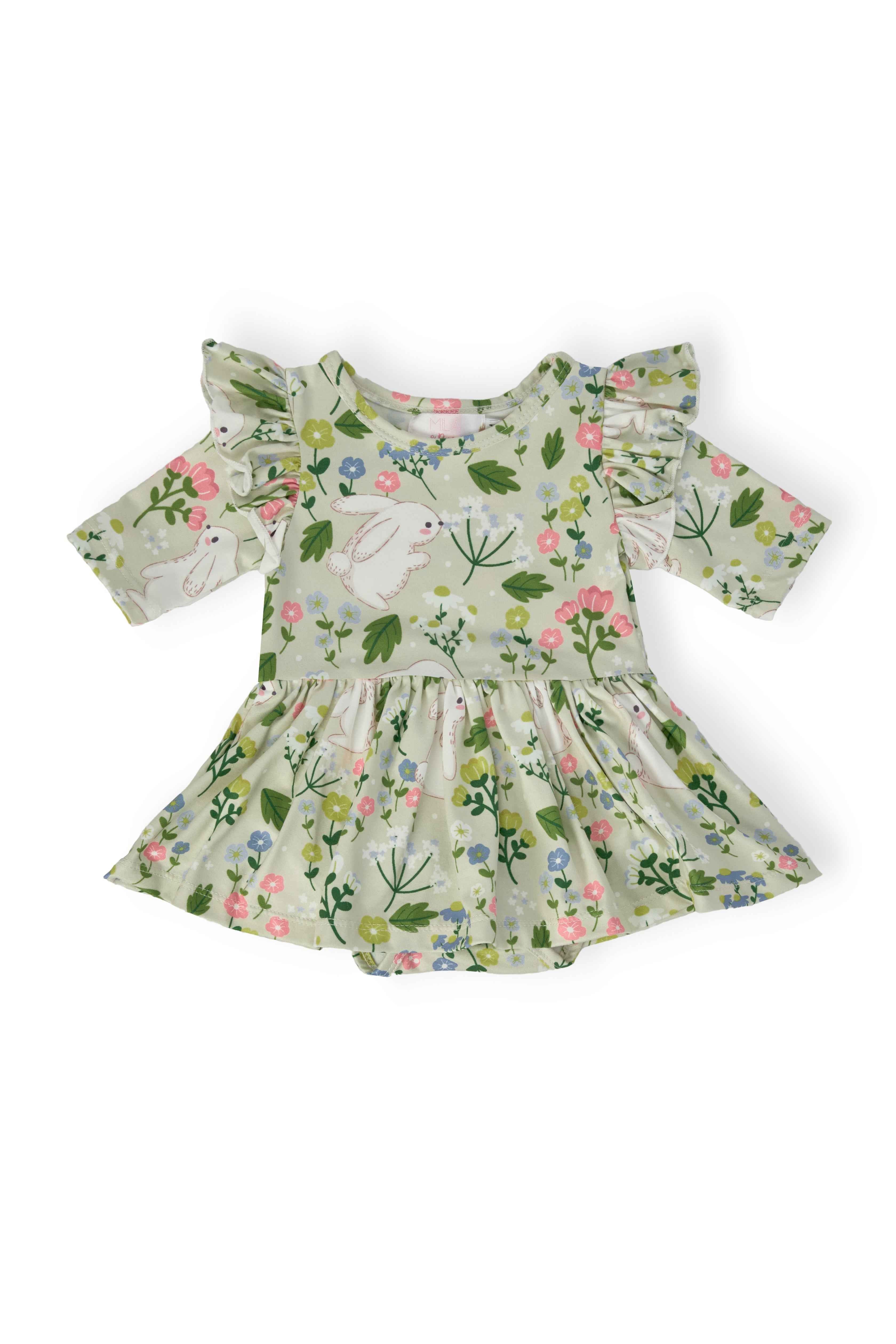 No Bunny Like You 3/4 Sleeve Flutter Twirl Bodysuit