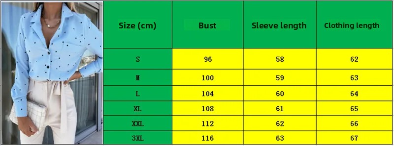 Spring Slim Button Polka Dot Long Sleeve Pocket Shirt Top Women's Clothing