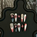 Original Devil's Flower Press on Nailshandcrafted designHandmade